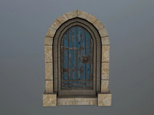Porta Medieval Modelo 3D
