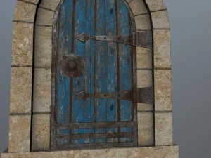 Medieval Door 3D Model