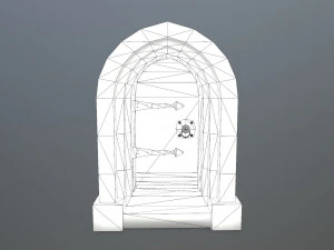 Medieval Door 3D Model