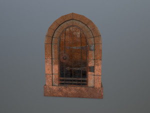 Medieval Door Model 3D