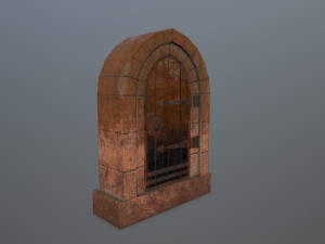 Medieval Door Model 3D
