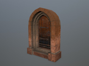 Medieval Door Model 3D