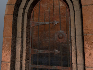 Medieval Door Model 3D