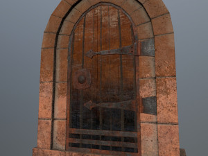 Medieval Door Model 3D