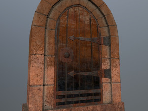 Medieval Door Model 3D