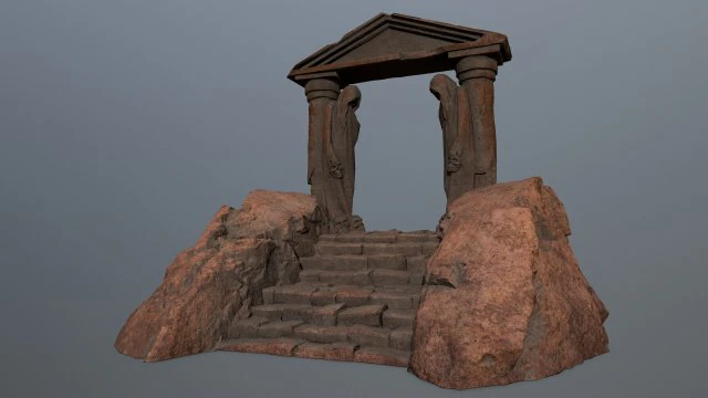 Souls Gate 3D Model .c4d .max .obj .3ds .fbx .stl .blend 