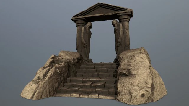 Souls Gate 3D Model .c4d .max .obj .3ds .fbx .stl .blend 