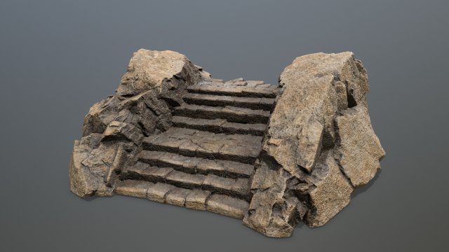 Rock Gate Model 3D .c4d .max .obj .3ds .fbx .stl .blend 