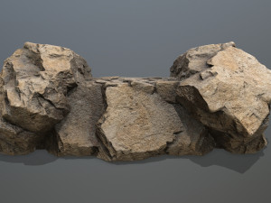 Rock Gate Model 3D