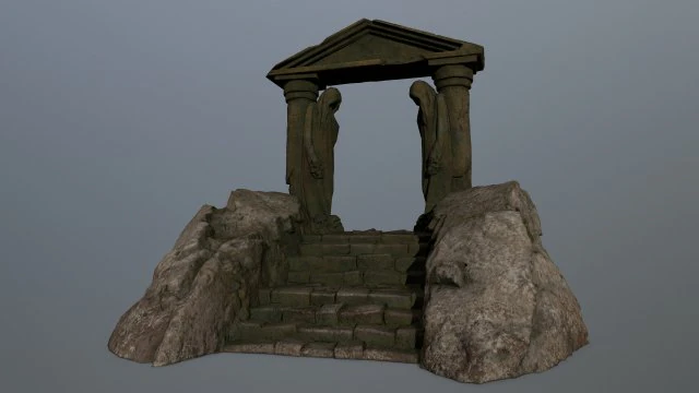 Souls Gate 3D Model .c4d .max .obj .3ds .fbx .stl .blend 