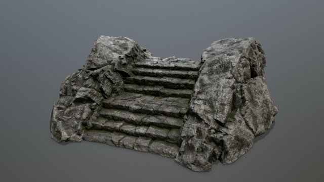 Rock Gate Model 3D .c4d .max .obj .3ds .fbx .stl .blend 