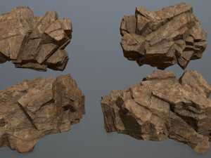 Desert rocks 3D Model