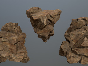 Desert rocks 3D Model