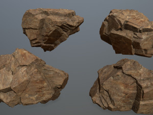 Desert rocks 3D Model
