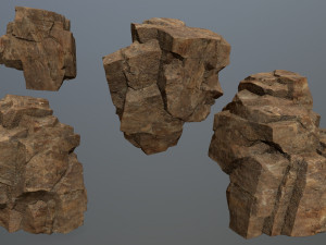 Desert rocks 3D Model