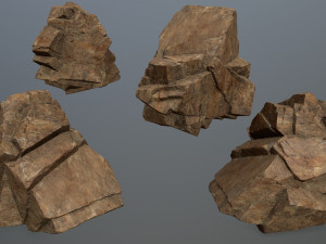 Desert rocks 3D Model