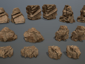Desert rocks 3D Model