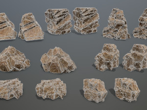 Desert rocks 3D Model