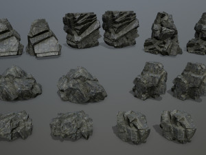 Cliff rocks Modelo 3D