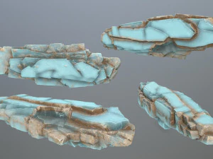 Ice rocks 3D Model