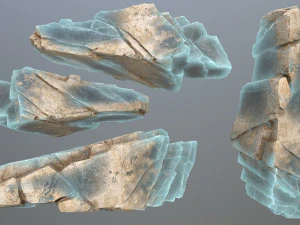 Ice rocks 3D Model