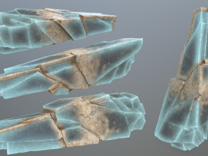 Ice rocks 3D Model