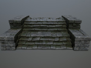 Ruin Stairs 3D Model
