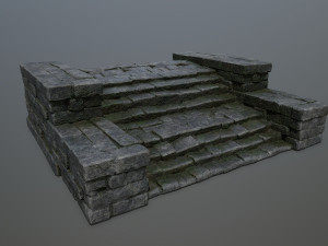 Ruin Stairs Modèle 3D