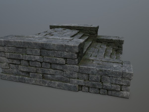 Ruin Stairs Modèle 3D