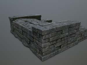 Ruin Stairs Modèle 3D