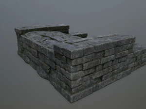 Ruin Stairs 3D Model