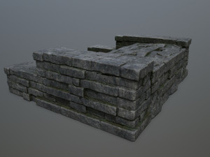 Ruin Stairs Modèle 3D