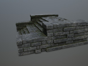 Ruin Stairs Modèle 3D