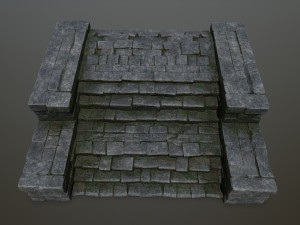 Ruin Stairs Modèle 3D