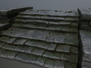 Ruin Stairs Modèle 3D