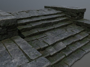 Ruin Stairs Modèle 3D