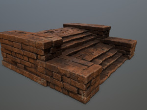 Ruin Stairs 3D 模型