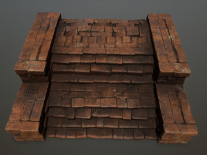 Ruin Stairs 3D 模型