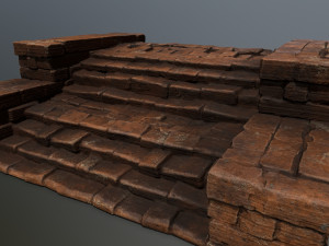 Ruin Stairs 3D 模型