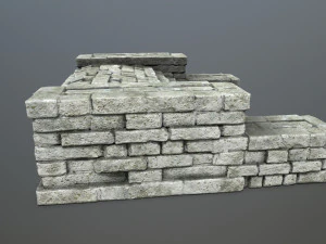 废墟楼梯 3D 模型