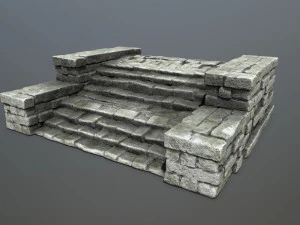 废墟楼梯 3D 模型