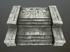 废墟楼梯 3D 模型