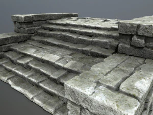 废墟楼梯 3D 模型