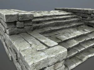 废墟楼梯 3D 模型