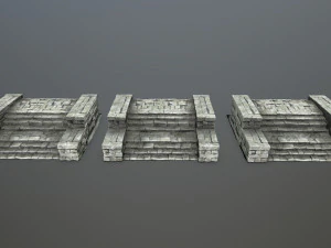 废墟楼梯 3D 模型