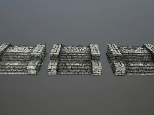 废墟楼梯 3D 模型