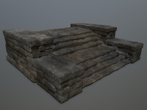 RuinStairs Model 3D