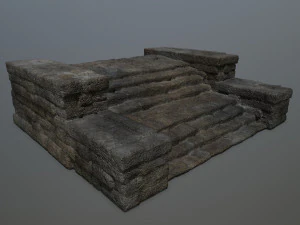 RuinStairs 3D Model