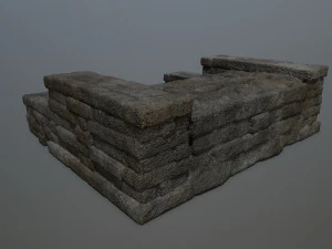 RuinStairs 3D Model