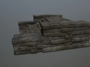 RuinStairs 3D Model